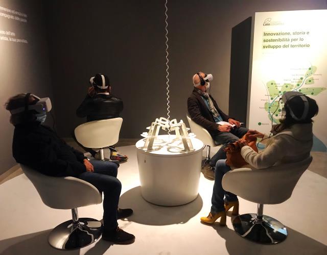 The new immersive experience designed by IKON illustrates the creative universe of Luigi Spazzapan through Virtual Reality